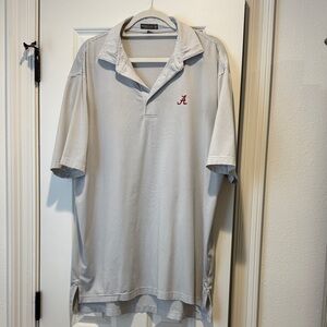 Peter Millar Light Gray Polo Shirt, University of Alabama